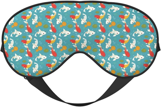 Custom sleeping mask with free design template featuring a comfortable fabric sleep mask by Pinlord.com