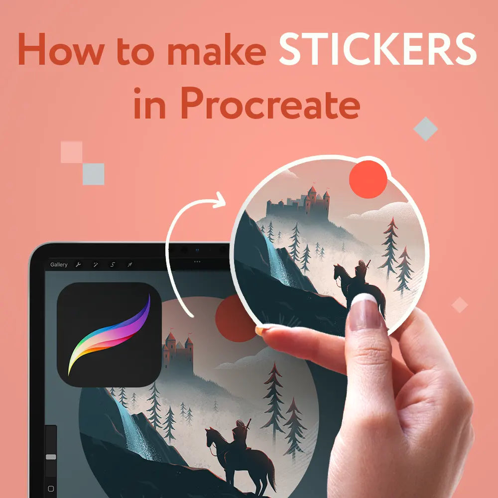 Procreate x Pinlord project showcasing digital art transformed into tangible merchandise with vibrant designs and creative craftsmanship.