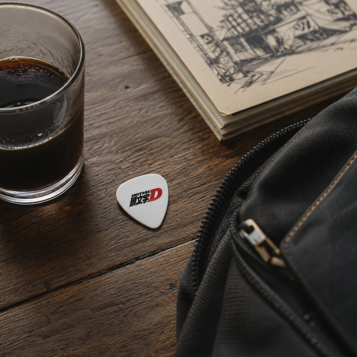 "Fujiwara Tofu Shop - Initial D" Guitar Pick 🏁 - Pinlord.com - Guitar Picks - Pinlord.com - express cheap ethical custom products