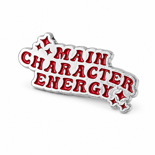 "Main Character Energy" Enamel Pin 💁‍♀️ - Pinlord.com - Enamel Pins - Pinlord.com - express cheap ethical custom products