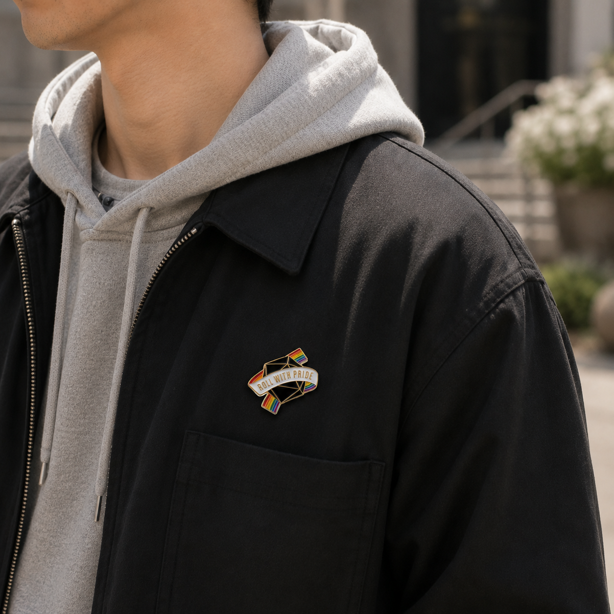 "Roll with Pride" Enamel Pin 🌈 - Pinlord.com - Enamel Pins - Pinlord.com - express cheap ethical custom products