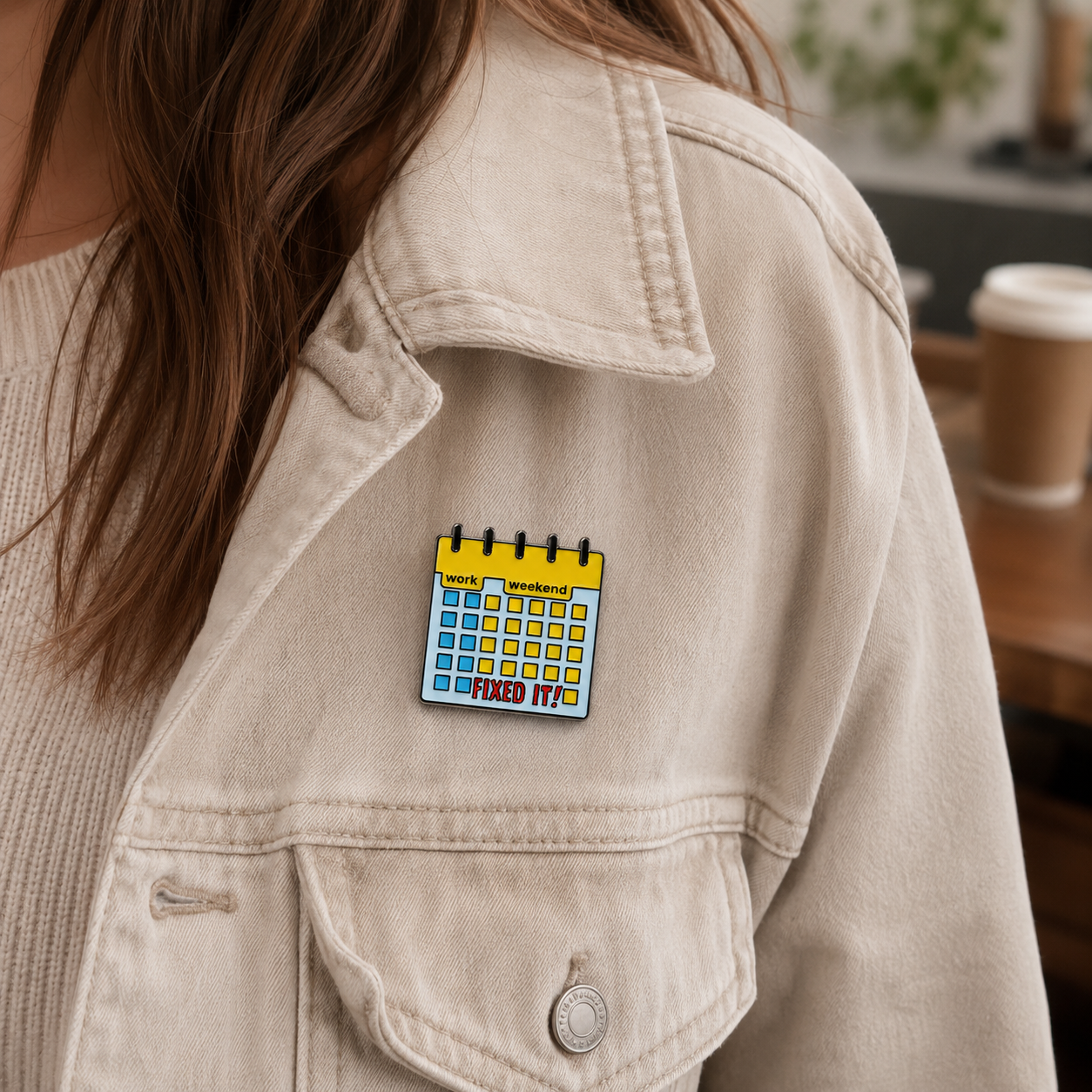 "Work Vs Weekend" Enamel Pin (@nomondays.pinco collab) 📅 - Pinlord.com - Enamel Pins - Pinlord.com - express cheap ethical custom products