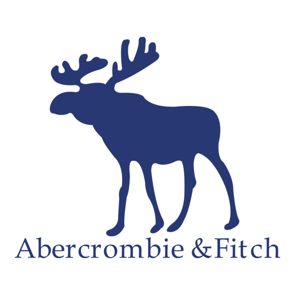 Abercrombie & Fitch logo enamel pin for Super Bowl after-party, featuring a sleek, custom design with vibrant colors.