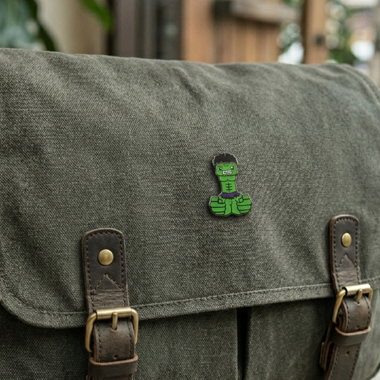 Adult enamel pin featuring "The Incredible Bulk" design with colorful, detailed artwork, perfect for pin collectors.