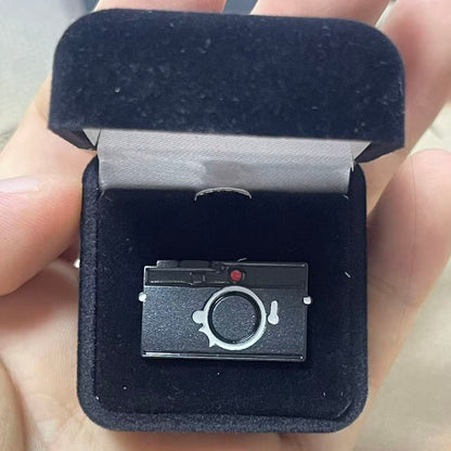 Leica x Pinlord custom enamel pin featuring a luxury presentation, showcasing detailed design and high-quality craftsmanship.