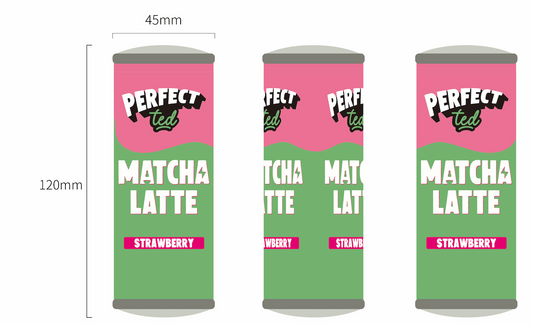 Custom plush keychains featuring playful matcha branding, created by PerfectTed in a collaborative project with Pinlord.