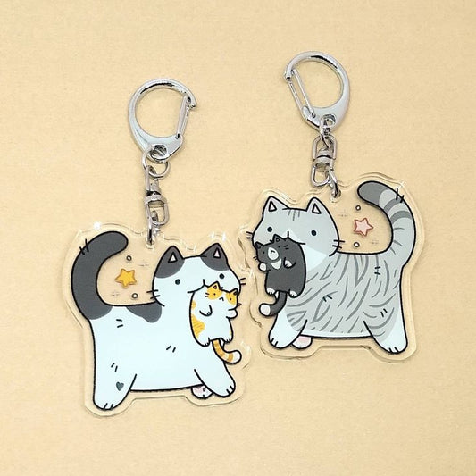 Custom acrylic charms with colorful designs, featuring various shapes and sizes, perfect for accessories and personalized decorations.