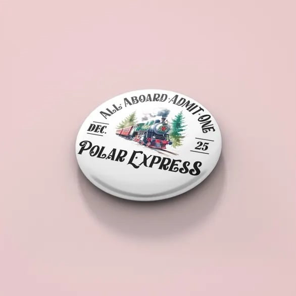 Custom Button Pins badge set with colorful designs, featuring various sizes and styles on a plain background.