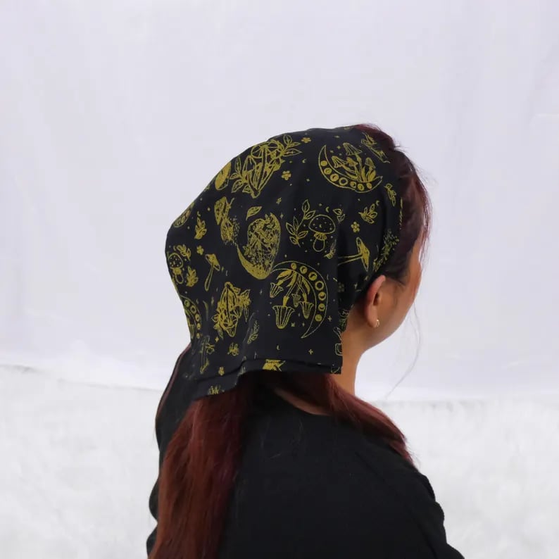Custom human-themed bandanas by Pinlord.com featuring unique designs, made of soft fabric for versatile wear.