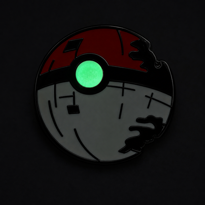 Shadow Ball Trainer's Quest enamel pin featuring a dark, shadowy design with detailed artwork, ideal for Pokémon fans and collectors.