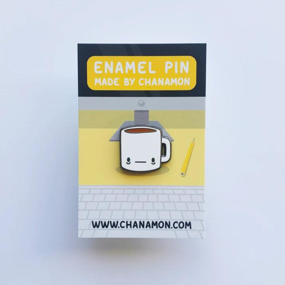 Custom enamel pins by Pinlord.com featuring colorful, detailed designs on a metal pin backing.