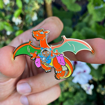 Custom enamel pins by Pinlord.com featuring colorful, detailed designs on high-quality metal pins.