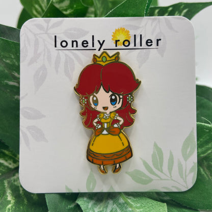 Custom enamel pins from Pinlord.com featuring colorful, detailed designs on high-quality metal with secure pin backs.