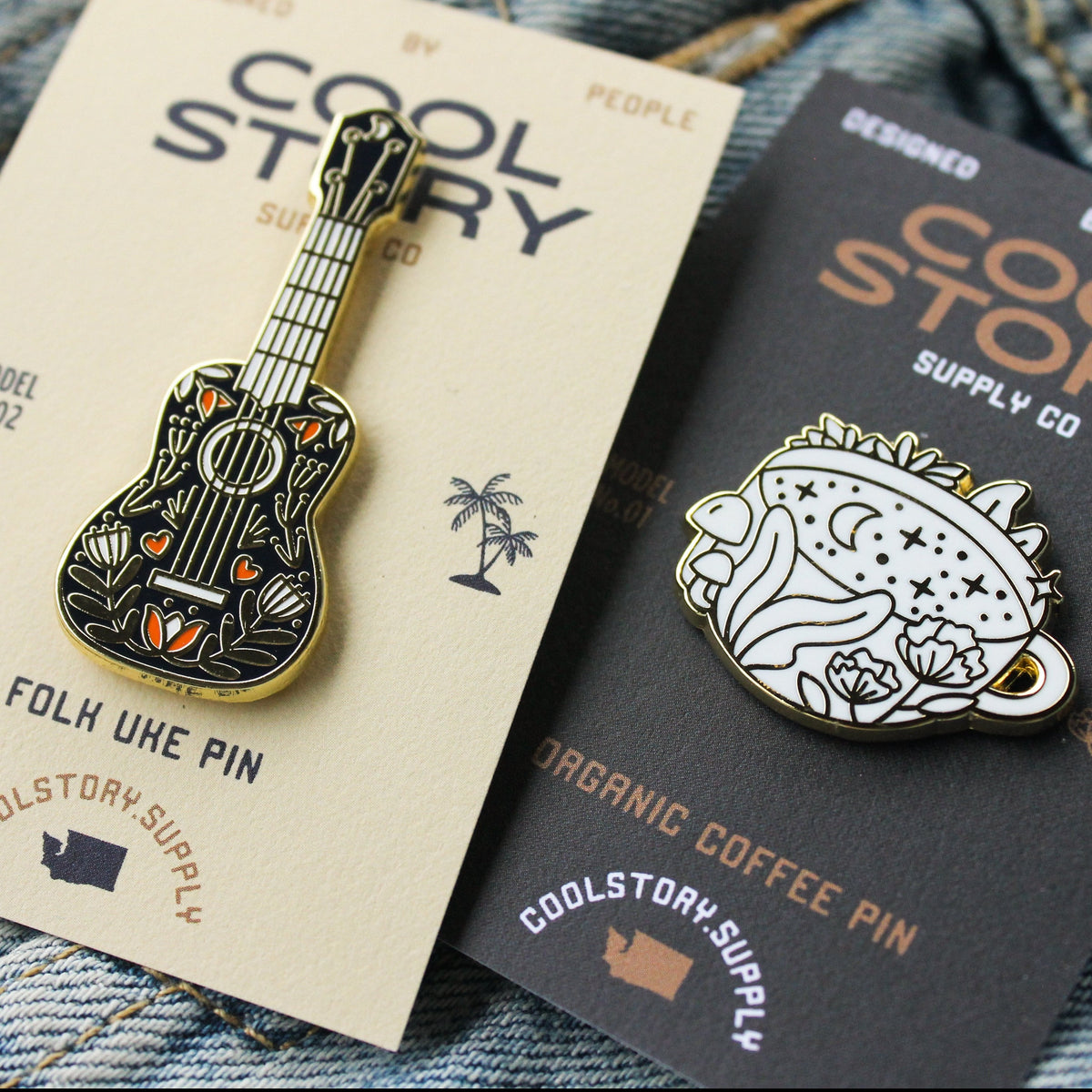 Custom enamel pins from Pinlord.com featuring colorful designs, perfect for accessories or collectibles.