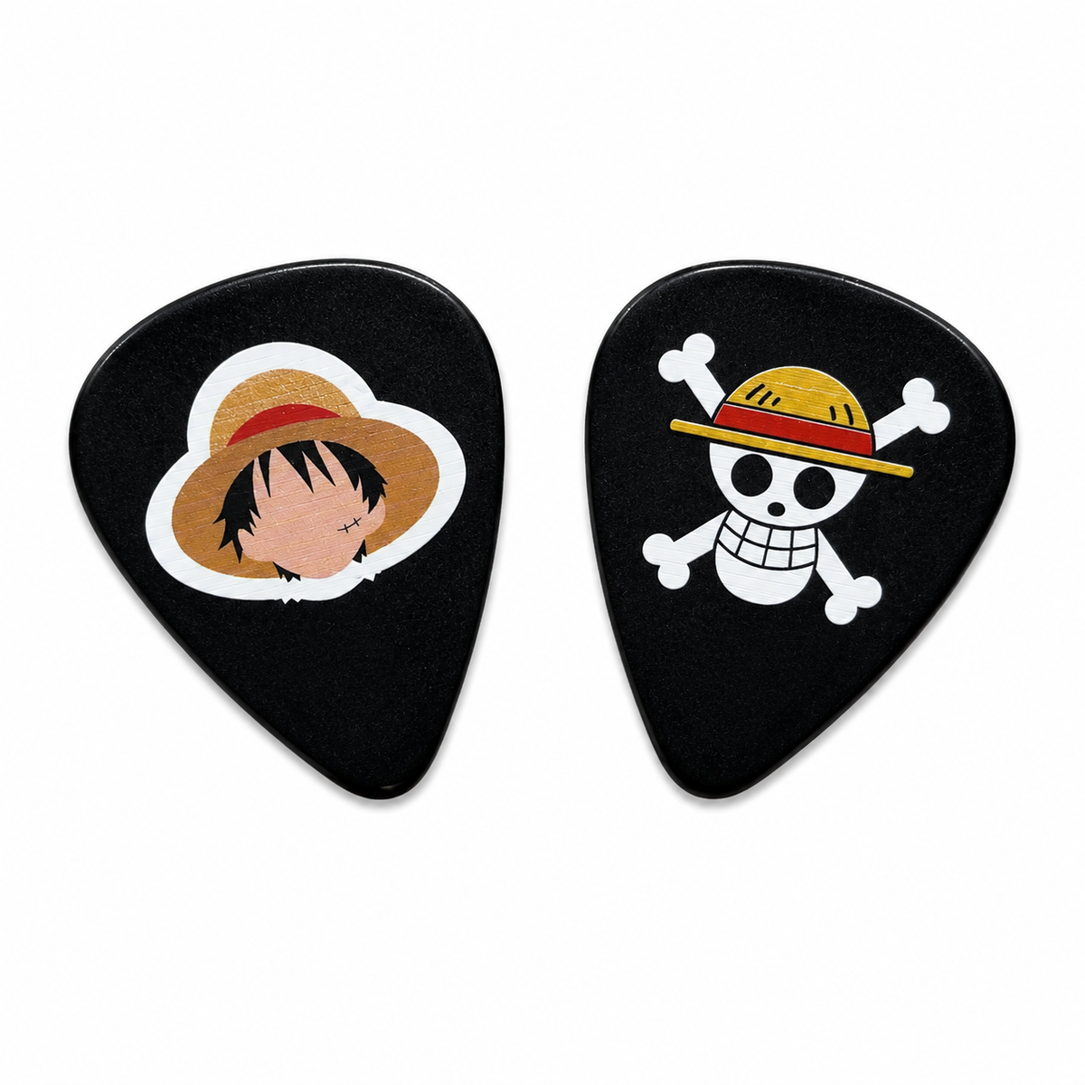 Black ON3.P/ECE Monkey guitar pick by Pinlord.com featuring a detailed monkey design, ideal for guitar players.