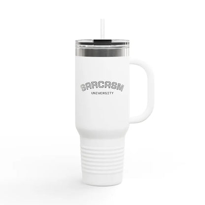 Custom insulated bottle by Pinlord.com, sleek stainless steel design with personalized logo and secure lid for hot and cold drinks.