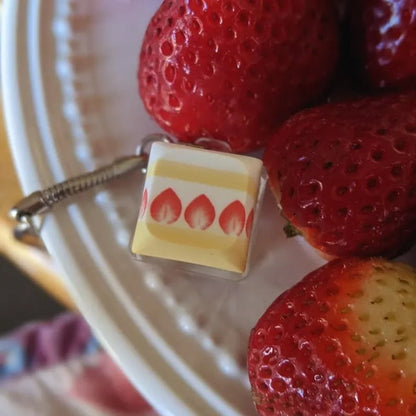 Custom keycap keychains featuring colorful, detailed keycap designs from Pinlord.com, perfect for key organizers and accessories.
