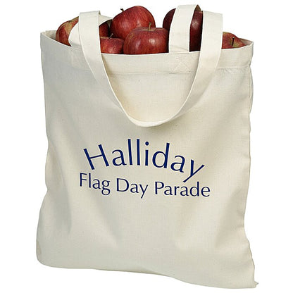 Black 4imprint tote bag from Pinlord.com manufacturer with sturdy handles and spacious interior for everyday use.