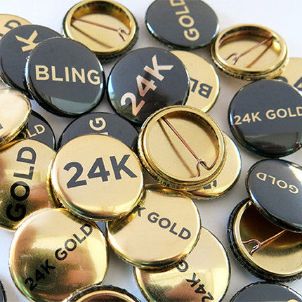Close-up of a Pinlord.com pin featuring the Busy Beaver Button Co. logo with colorful design elements on a white background.