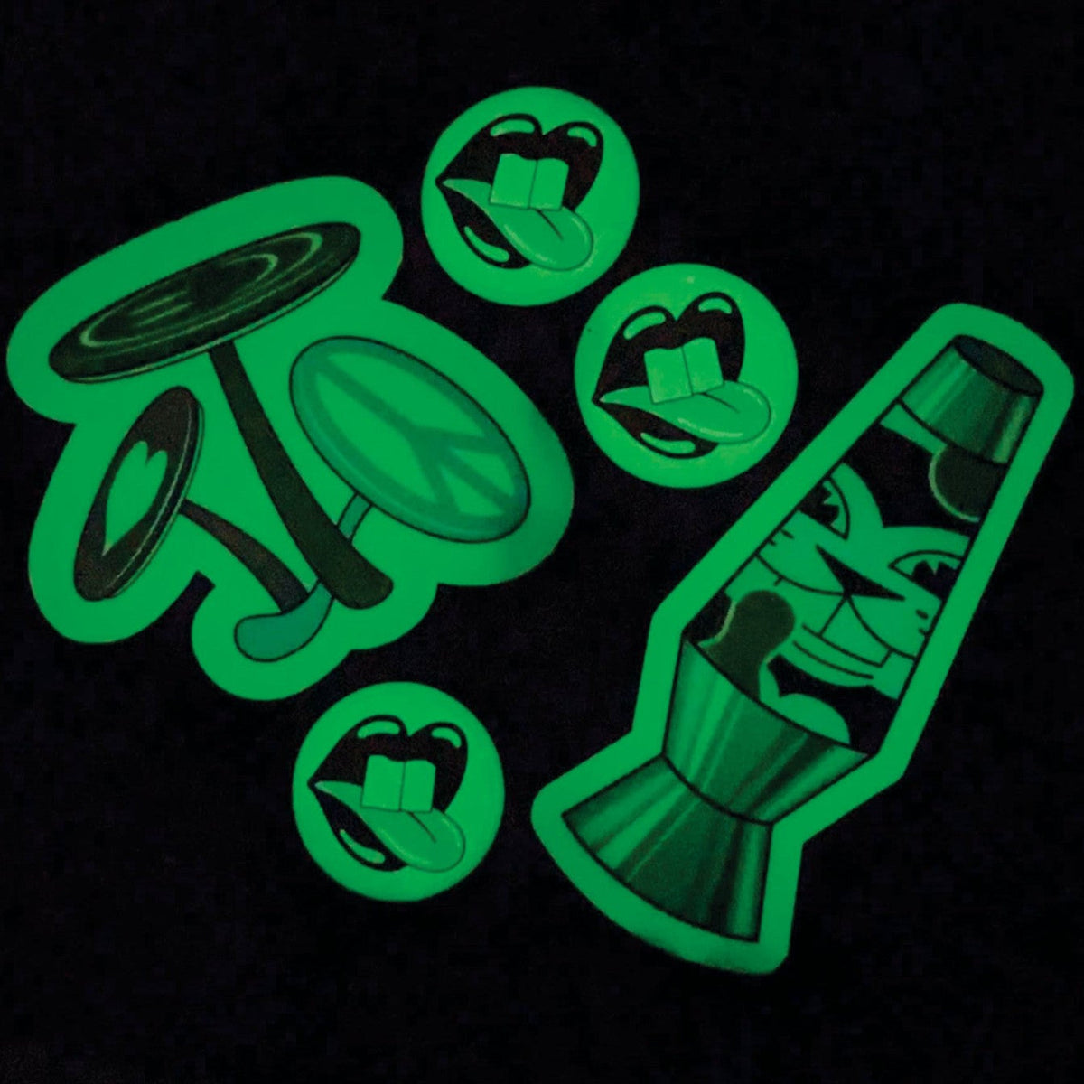 Colorful stickers featuring cartoon beaver designs from Pinlord.com, showcasing a variety of fun and quirky button and sticker styles.