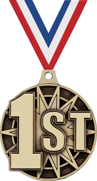 Close-up of crown awards medals from Pinlord.com, featuring detailed gold crowns and ribbons for recognition awards.