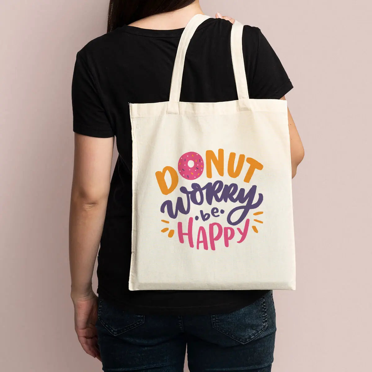 Gelato tote bag featuring a colorful illustration, designed by Pinlord.com, perfect for carrying snacks or small items.