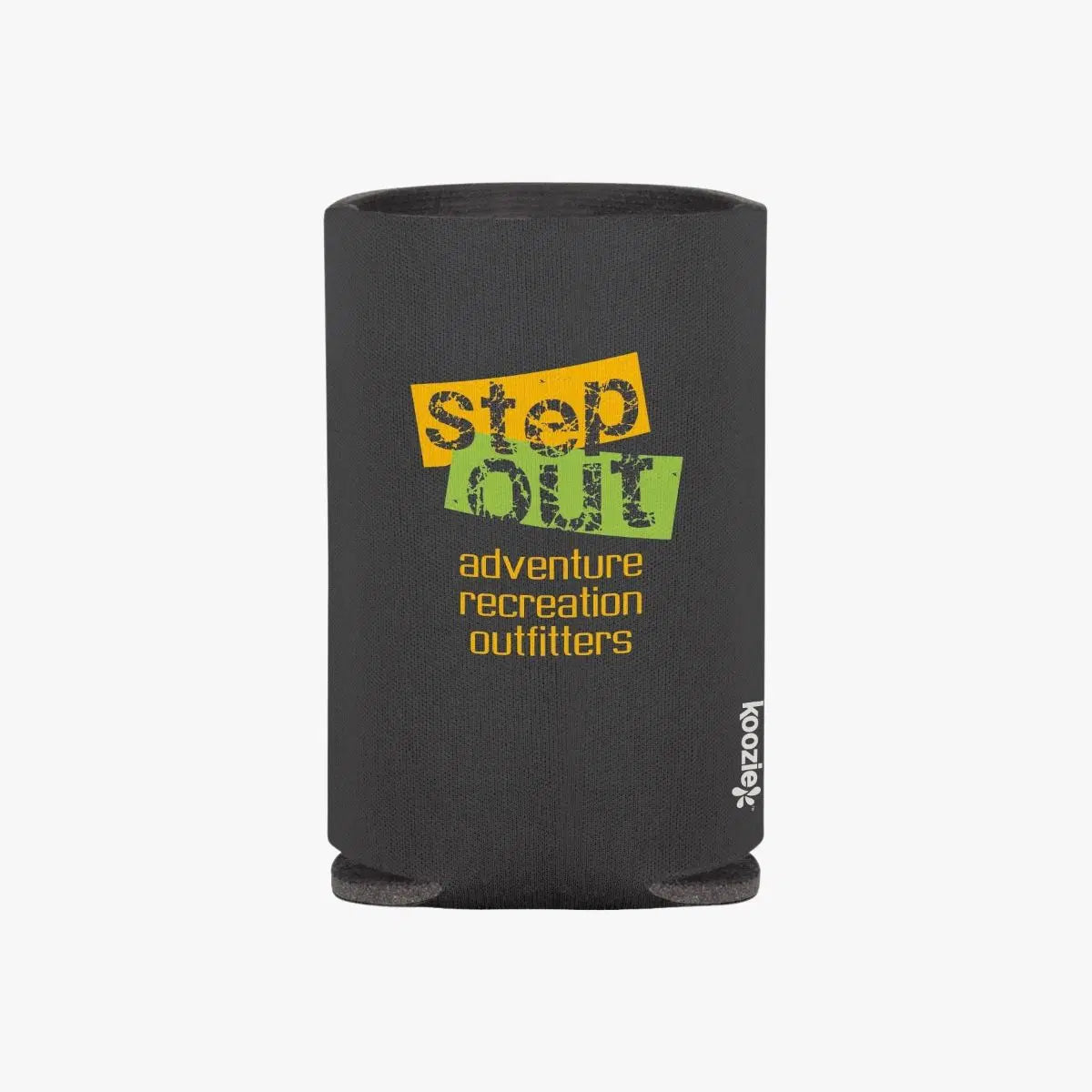 HALO Branded Solutions koozie featuring the Pinlord.com logo, made of foam material for keeping beverages cold.