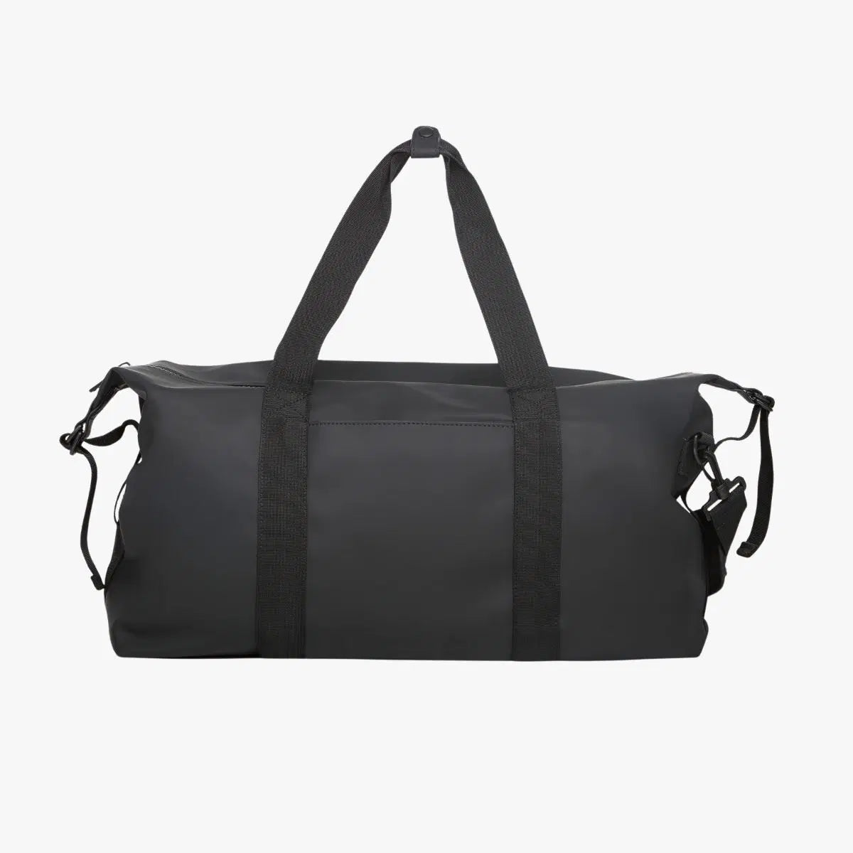 Image of a HALO Branded Solutions duffle bag by Pinlord.com, showing the sleek black design and durable fabric.