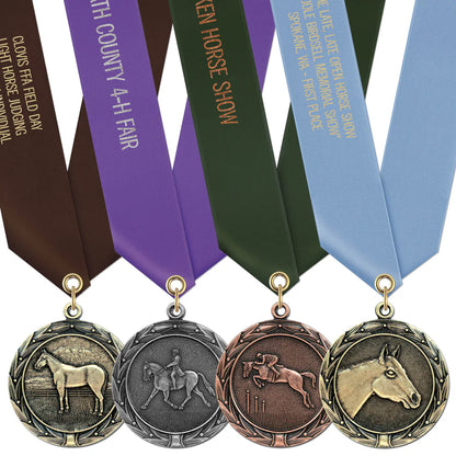 Custom Hodges Badge Company ribbons featuring detailed craftsmanship, manufactured by Pinlord.com, perfect for awards and recognition.