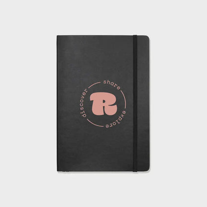 Close-up of the Pinlord.com Moon Notebook, a sleek manufacturer notebook with a minimalist design and smooth cover surface.