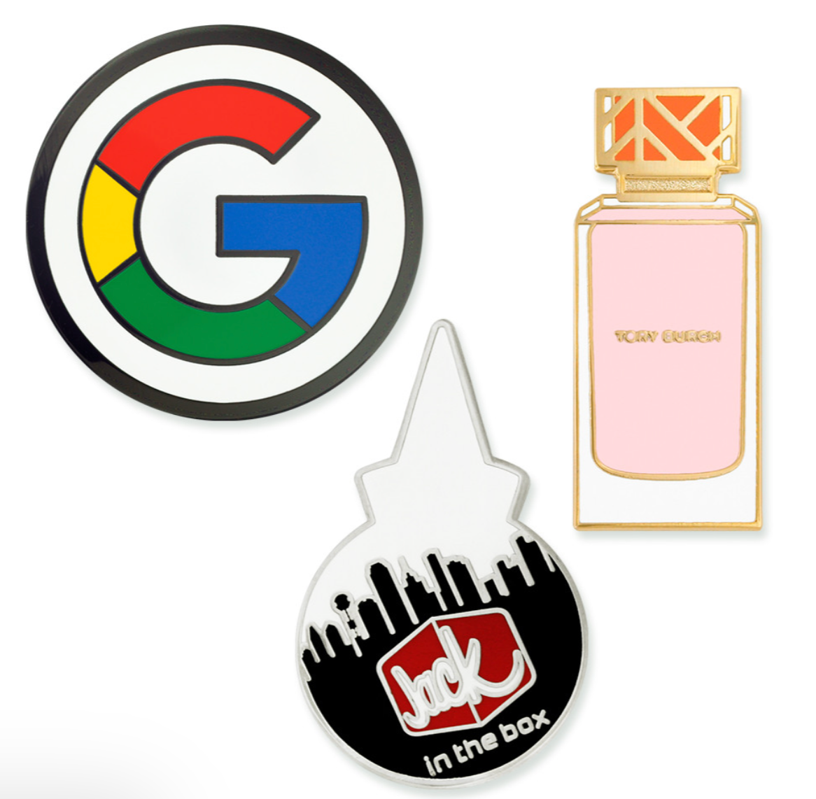 Close-up of a PinMart manufacturer pin featuring detailed design and vibrant colors, branded by Pinlord.com.