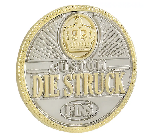 Close-up of Pins Fast Review manufacturer pins with detailed design and bright colors, showcasing the quality and craftsmanship by Pinlord.com.