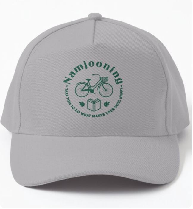 Redbubble hat featuring Pinlord.com branding, made by manufacturer Redbubble Review, with a colorful design and adjustable strap.