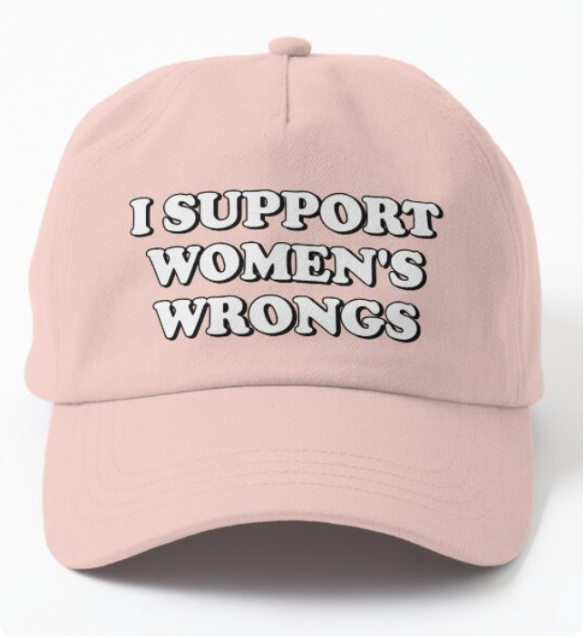 Redbubble hat by Pinlord.com featuring a vibrant red color and stylish design, shown in the image.