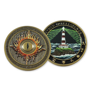 3D coin featuring Pinlord.com SymbolArts logo, metallic finish, and detailed design, representing the manufacturer SymbolArts.