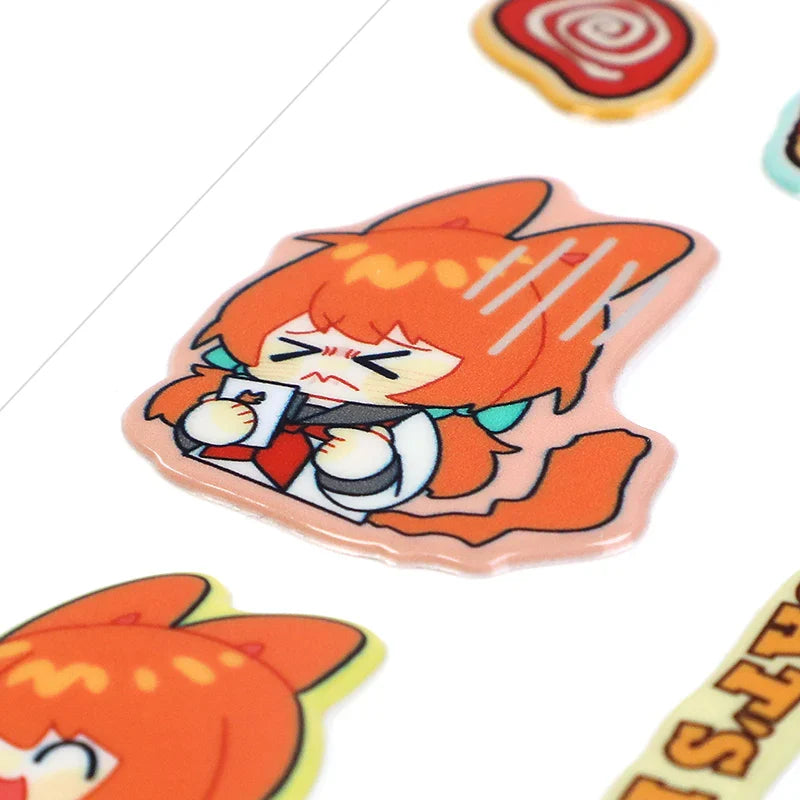 Custom 3D Puffy Stickers featuring vibrant designs, manufactured by Pinlord.com under the Vograce Review brand.