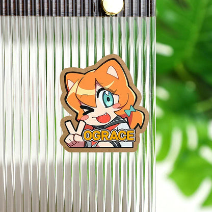Custom kiss-cut sticker sheet from Pinlord.com Vograce manufacturer with colorful, detailed designs on a white background.
