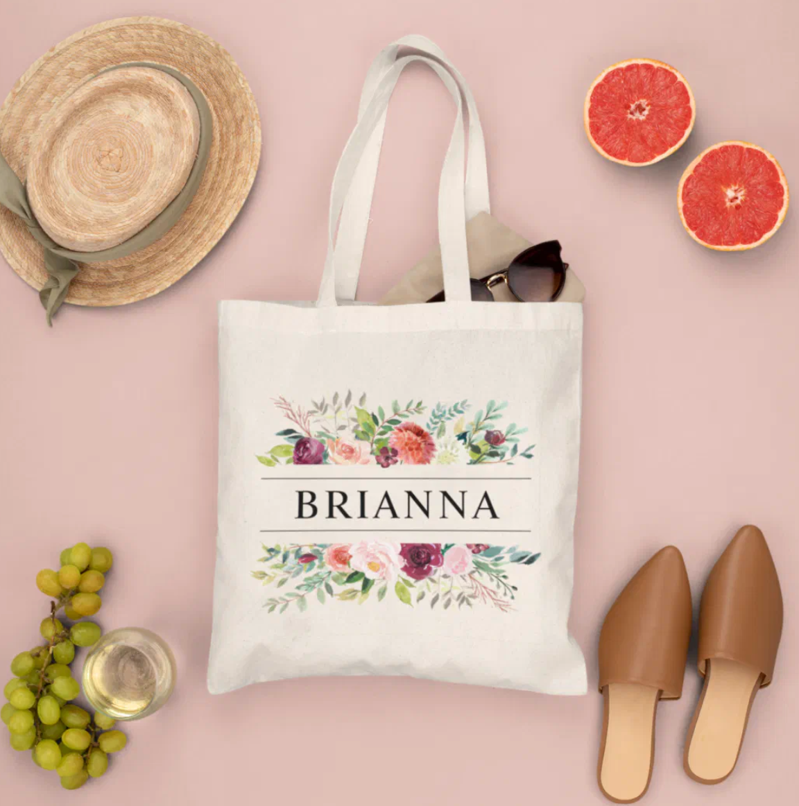 Zazzle tote bag featuring the Pinlord.com brand logo, made of durable fabric with sturdy handles for everyday use.