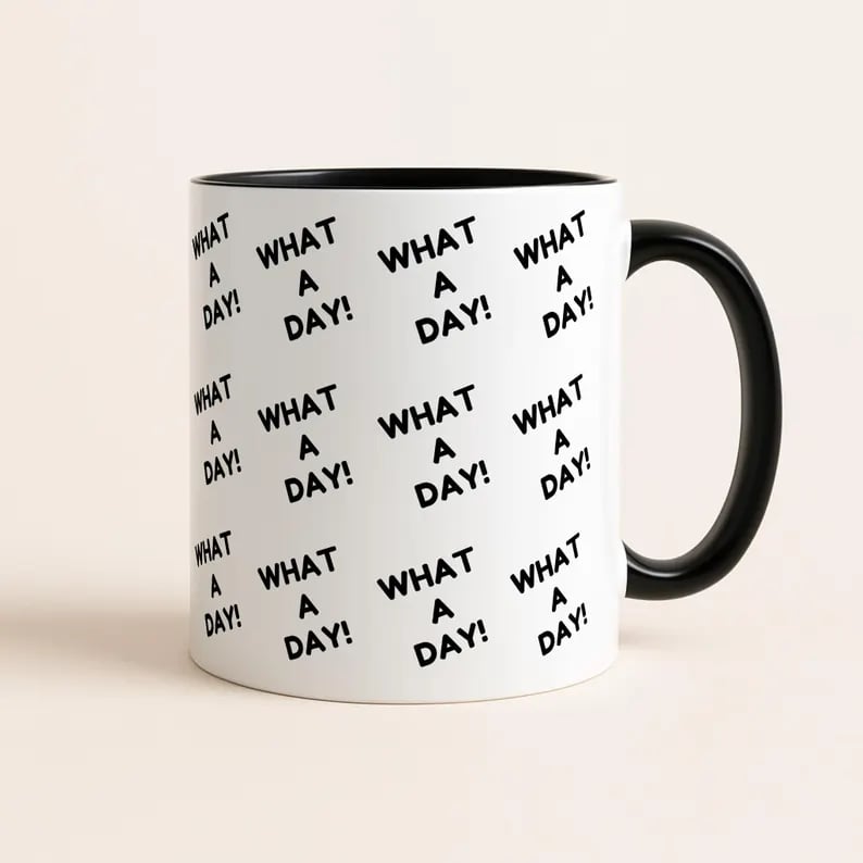 Custom Mugs featuring unique designs from Pinlord.com, showing colorful ceramic mugs with personalized artwork.