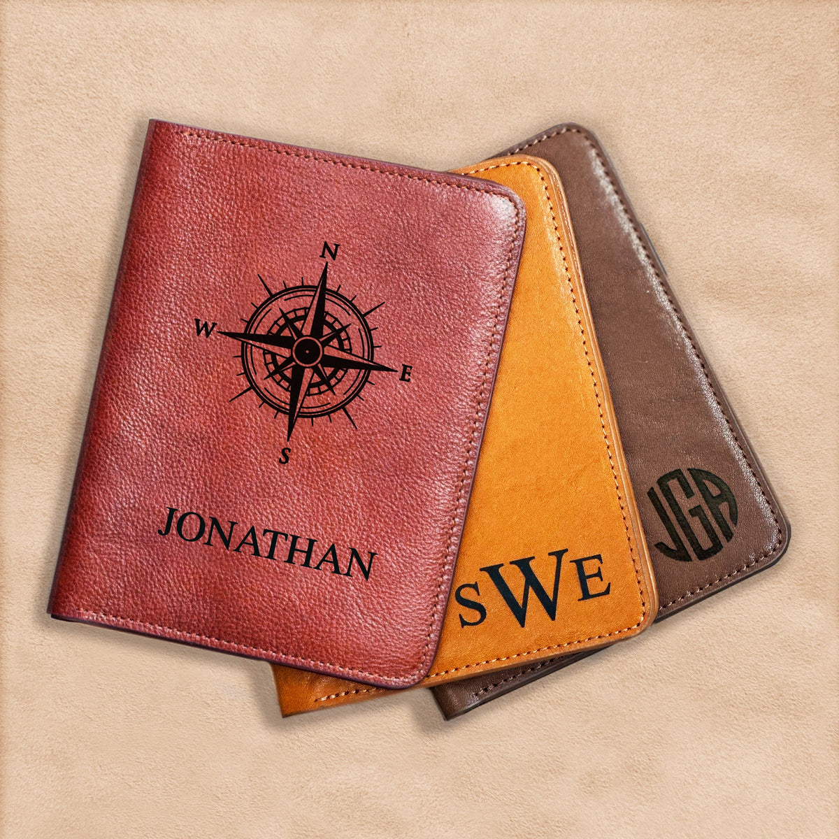 Custom passport holders by Pinlord.com featuring sleek design and durable material, perfect for protecting travel documents.