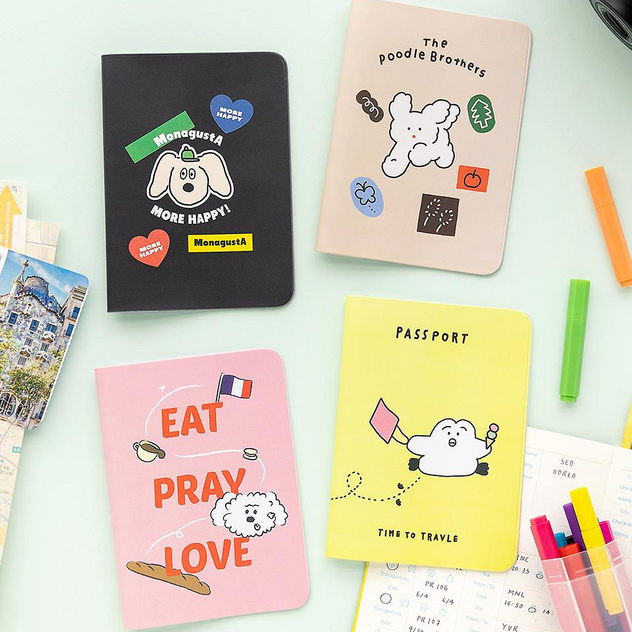 Custom passport holder by Pinlord.com featuring a sleek leather design and personalized embossed details.