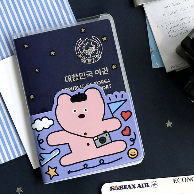 Custom passport holder from Pinlord.com featuring a sleek design and personalized details, perfect for secure travel.