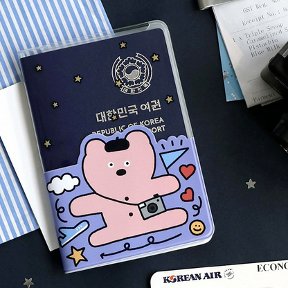 Custom passport holder from Pinlord.com featuring a sleek design and personalized details, perfect for secure travel.