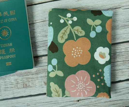 Custom passport holder design template featuring a sleek, stylish look with vibrant colors and personalized details.