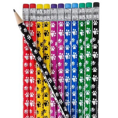 Custom pencils featuring personalized designs, colorful graphite tips, and the Pinlord.com brand logo on the pencils.
