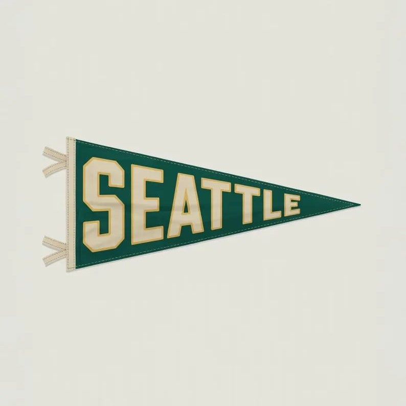 Custom Pennants featuring vibrant designs and bold lettering, perfect for sports teams, events, or personal decor.