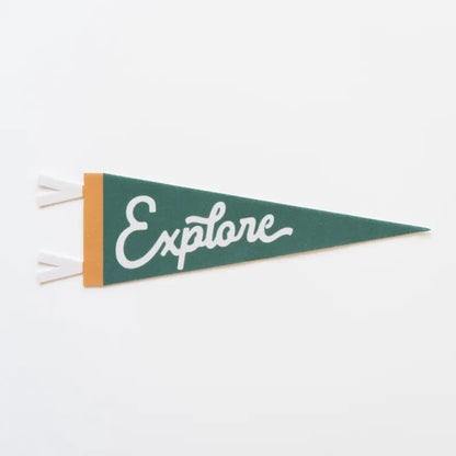 Custom pennants featuring vibrant designs, ideal for sports, events, or decoration, by Pinlord.com