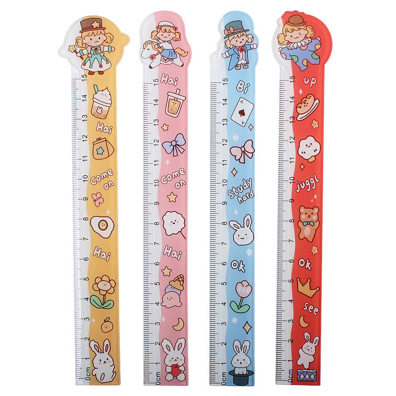 Custom printed ruler from Pinlord.com featuring clear measurement markings on a durable plastic ruler.