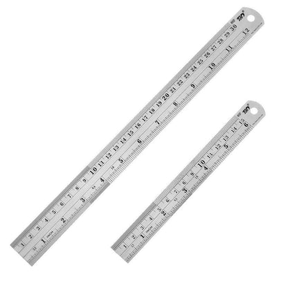 Custom ruler with free design template from Pinlord.com, featuring a clear measurement scale and customizable ruler design.