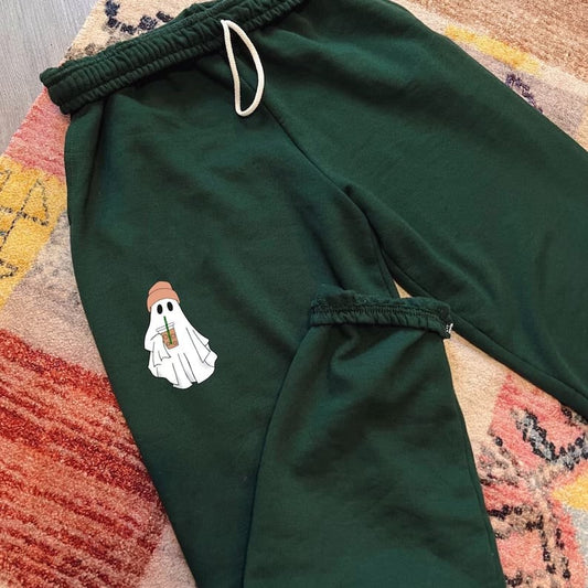 Custom sweatpants with unique design, made by Pinlord.com, featuring comfortable fit and stylish look in the image.